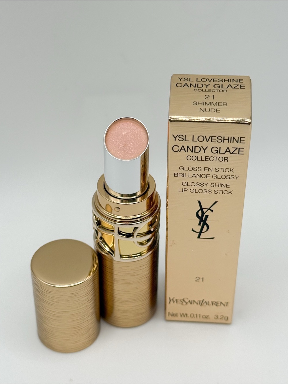 Yves Saint Laurent LoveShine Candy Glaze Lip Gloss Stick - Shimmer Nude